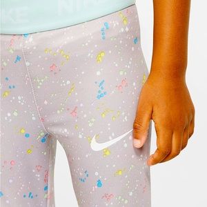 Gray splat paint leggings